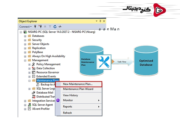 Jobهای Maintenance Plans